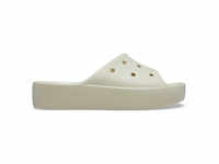 Crocs - Women's Classic Platform Slide - Sandalen US W9 | EU 39-40 grau/beige