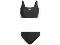 adidas - Women's 3-Stripes Sporty Bikini Gr 44 grau/schwarz IB5985