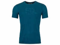 Ortovox - 120 Cool Tec Mountain Logo T-Shirt - Merinoshirt Gr M blau 8816000012