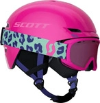 Scott 2717667642006, Scott Combo Hlmt Keeper 2+Goggle Jr Witty mint green/neon pink
