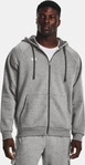 Under Armour 1379767-025-MDT, Under Armour Rival Fleece Full Zip Hoodie gray white