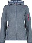 CMP 30H5856-01LV-42, CMP Woman Fleece Fleece Jacket FIX Hood space-sky blue (01LV) 42