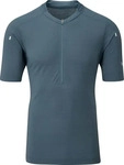 Rab QBL-49-ORB-SML, Rab Cindercrino Zip Tee orion blue (ORB) S Herren