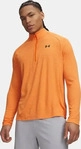 Under Armour 1382797-808-XL, Under Armour Tech Textured 1/2 Zip orange black (808) XL