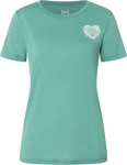 Super.Natural SNWP0319913IS, Super.Natural W Little Heartwood Tee lagoon green/fresh