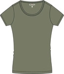 CMP 39T5676-F805-46, CMP Woman CO T-shirt avocado (F805) 46 Damen