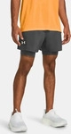 Under Armour 1382640-025-SM, Under Armour Launch 5'' 2-IN-1 Shorts gray...