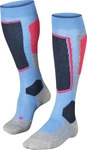 Falke 16523-6545-35-36, Falke SK2 Intermediate Damen Skiing Kniestr&uuml;mpfe blue note