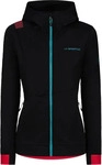 La Sportiva ZACF002K00P02XS, La Sportiva Mood Hoody Women black/hibiscus (K00P02) XS