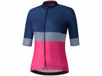 Shimano PCWJSRSVE11WB1316-SH000023627, Shimano W'S Yuri Short Sleeve Jersey blue/pink