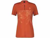 Scott 4031177513008, Scott Shirt W's Trail Flow Zip SS braze orange/rose beige (7513)