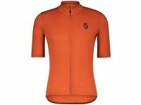 Scott 4040917516010, Scott Shirt M's Gravel Merino SS braze orange/dark grey (7516) L