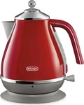 Elektrischer Wasserkocher DeLonghi Icona Capitals KBOC 2001.R Rot