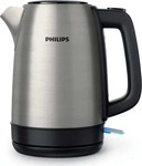 Philips HD9350/90, Philips Daily Collection Metall-Wasserkocher mit Sprungdeckel,