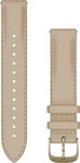 Garmin 010-12932-60, Lederarmband - Garmin 18 mm Anschluss - Sand Beige