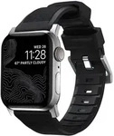 Nomad NOM18652, Nomad Robustes Armband FKM f&uuml;r Apple Watch | 44/45/46/49 mm - Silber