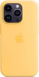 Apple MPTM3ZM/A, Silikon-Case MagSafe f&uuml;r das Apple iPhone 14 Pro - Sunglow Gelb