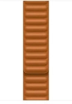 Apple ML7U3ZM/A, Leather Link Armband f&uuml;r Apple Watch | 44/45/46/49 mm - Gr&ouml;&szlig;e S/M