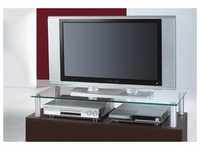VCM VCM_16631, Glas TV-Aufsatz VCM Felino-Maxi Silber/Klarglas, TV-Möbel