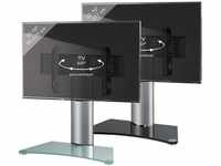 VCM VCM_17831, TV Tisch-Standfuß VCM Windoxa Maxi - Silber/Mattglas, TV-Standfüße