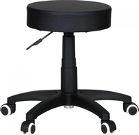 Amstyle SPM1.036, Amstyle Hocker Design Arbeitshocker Kunstleder Schwarz Sitzhocker