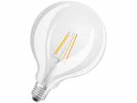 Osram LED Retrofit GLOBE 125 E27 Filament Lampe 4W 2700K wie 40W warmweiß, EEK: E