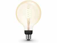 Philips Hue White E27 White Filament LED Globe Lampe G125 7W - Giant Edison...