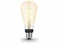 Philips Hue White E27 White Filament LED Lampe 7W - Giant Edison Lampe mit...