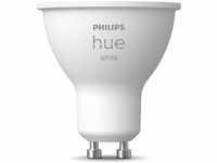 Philips Hue White GU10 LED Leuchtmittel warmweiss dimmbar 5,2W wie 55W mit Bluetooth-