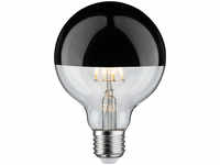 LED G95 Kopfspiege Lampel E27 2700K schwarz chrom dimmbar Paulmann 28677, EEK: F
