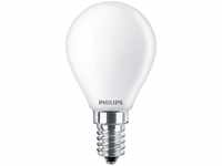 PHILIPS E14 LED Tropfen Lampe opalweiß mattiert 6.5W wie 60W 2700K warmweißes