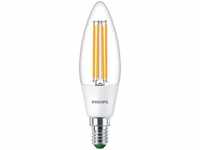 Besonders effiziente PHILIPS E14 LED Filament Lampe in Kerzenform 2,3W wie 40W