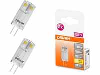 Doppelpack Osram LED Star PIN G4 Stiftsockellampe 12V Warmweiss wie 10W, EEK: F