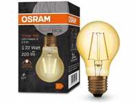 OSRAM LED E27 VINTAGE Glühbirne GOLD Edition 2,5W wie 22W extra warmweißes...