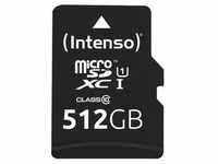 Intenso 512GB MicroSDXC Speicherkarte inkl. SD-Adapter Black