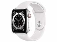 Apple Watch Series 6 (GPS + Cellular, 44 mm) Edelstahlgehäuse Silber,...
