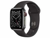 Apple Watch Series 6 (GPS + Cellular, 40 mm) Edelstahlgehäuse Graphit,...