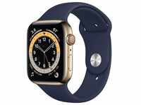 Apple Watch Series 6 (GPS + Cellular, 44 mm) Edelstahlgehäuse Gold,...