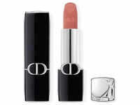 Rouge Dior langanhaltender Lippenstift nachfüllbar Farbton 100 Nude Look Velvet 3,5