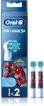 Oral-B PRO Kids 3+ Ersatzkopf f&uuml;r Zahnb&uuml;rste f&uuml;r Kinder Spiderman 2 St.,