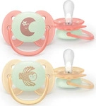 Philips Avent Ultrasoft Night SCF094/02 0-6m Schnuller Neutral 2 St., Grundpreis: