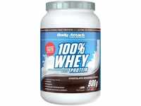 Body Attack 100% Whey-Protein Molkenprotein Geschmack Vanilla 900 g, Grundpreis: