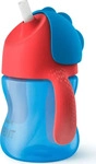 Philips Avent Bendy Straw SCF796/01 9m+ Tasse mit flexiblem Strohhalm Blue 200 ml,