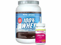 Body Attack 100% Whey-Protein Molkenprotein Geschmack Natural 900 g, Grundpreis: