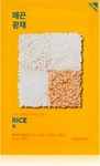 Holika Holika Pure Essence Rice vitalisierende textile Maske zum Aufhellen der Haut
