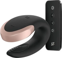 Satisfyer Double Love Paar-Vibrator Black 8,3 cm