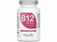 Vitactiv Vitamin B12 500 µg Tabletten zur Unterstützung des Immunsystems 100...