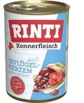 Rinti Dose Kennerfleisch Gefl&uuml;gelherzen 400 g (Menge: 24 je Bestelleinheit)