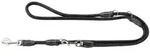 Hunter verstellbare F&uuml;hrleine Hunting Round & Soft schwarz 10mm/200cm