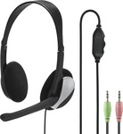 Hama HS-P100 Schwarz/Silber Headset